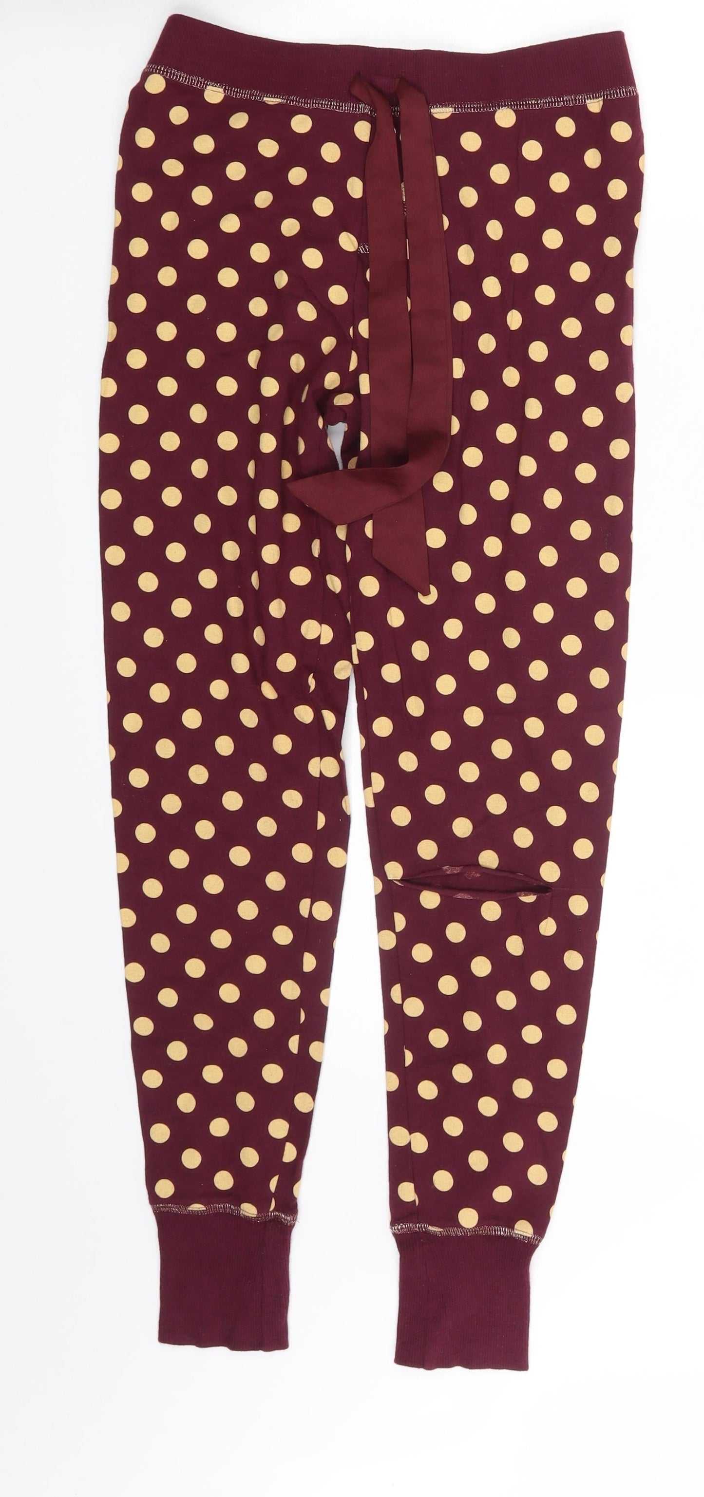 LOVE TO LOUNGE Womens Purple Polka Dot  Sweatpants Trousers Size 6 L26 in