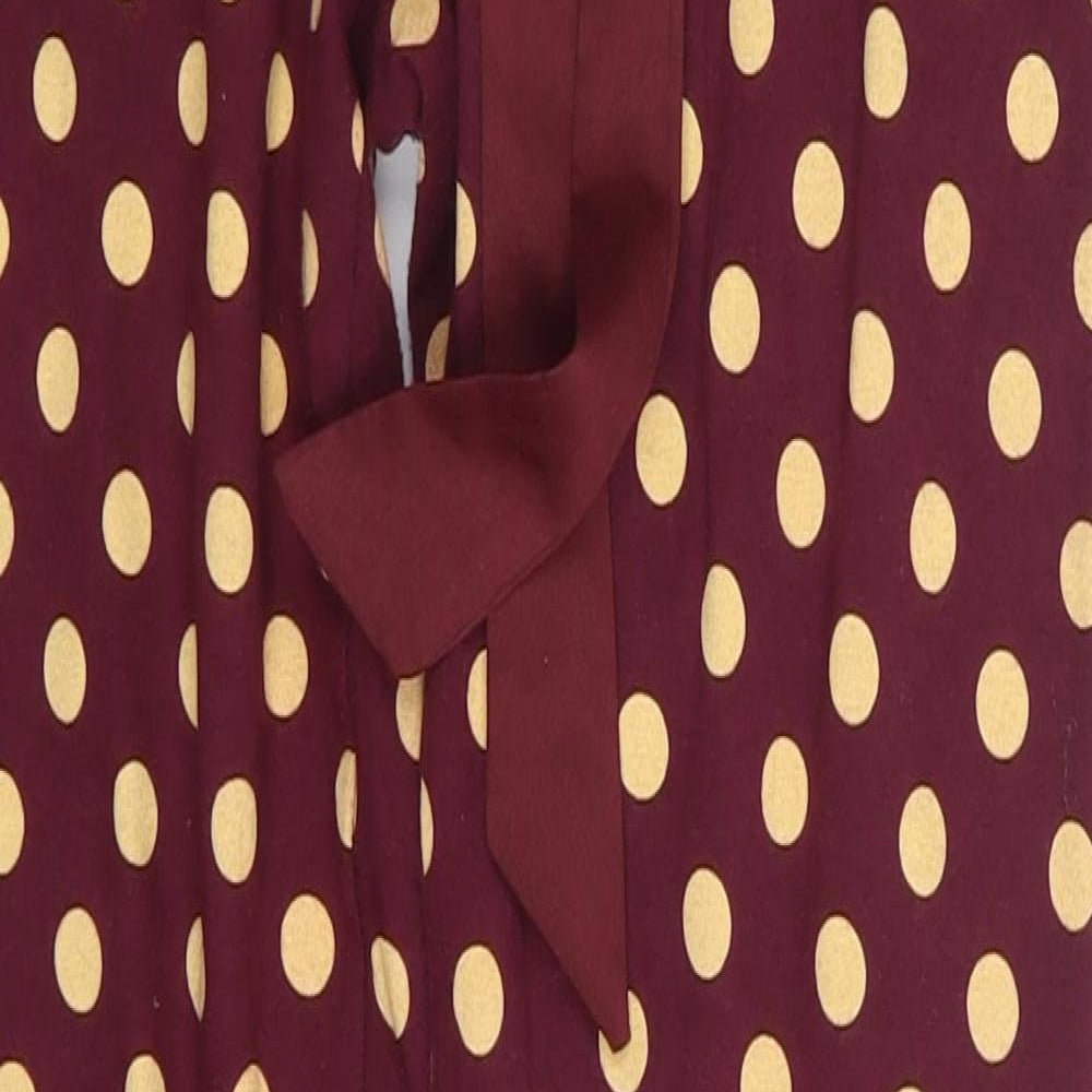 LOVE TO LOUNGE Womens Purple Polka Dot  Sweatpants Trousers Size 6 L26 in