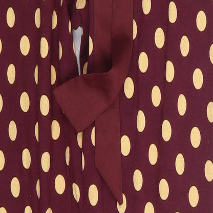 LOVE TO LOUNGE Womens Purple Polka Dot  Sweatpants Trousers Size 6 L26 in