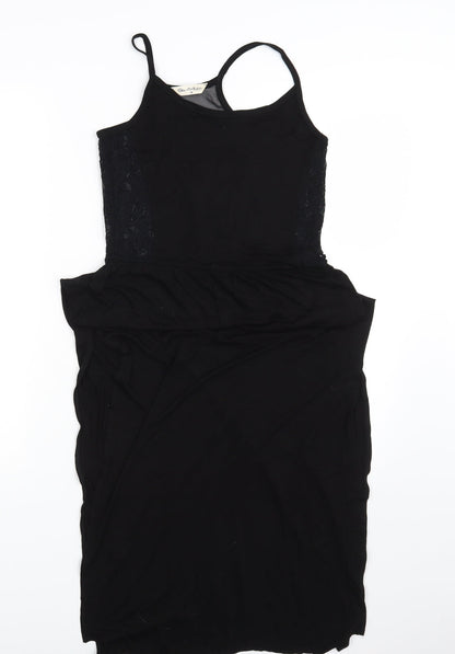 Miss Selfridge Womens Black   T-Shirt Dress  Size 10