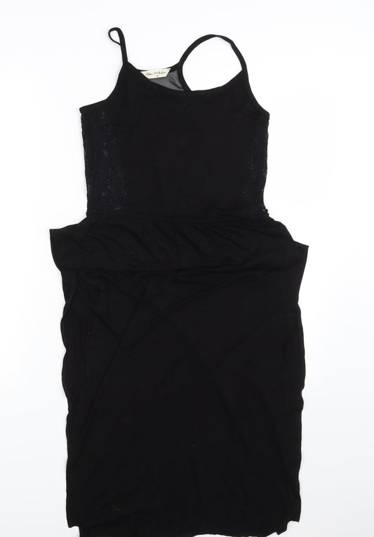 Miss Selfridge Womens Black   T-Shirt Dress  Size 10