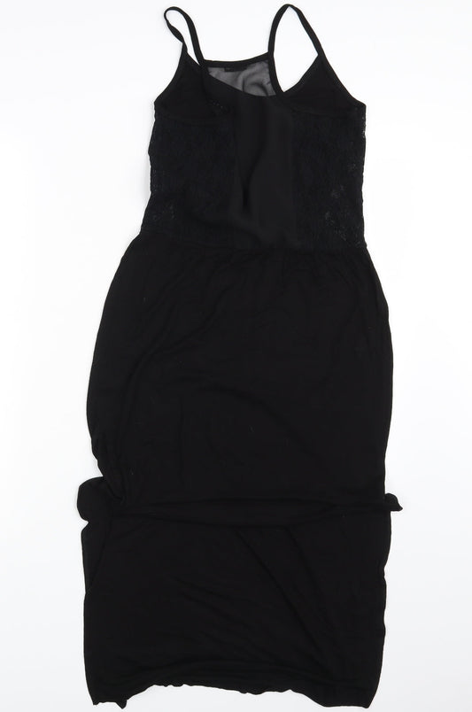 Miss Selfridge Womens Black   T-Shirt Dress  Size 10