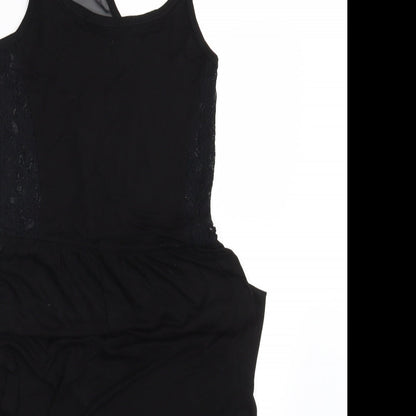 Miss Selfridge Womens Black   T-Shirt Dress  Size 10