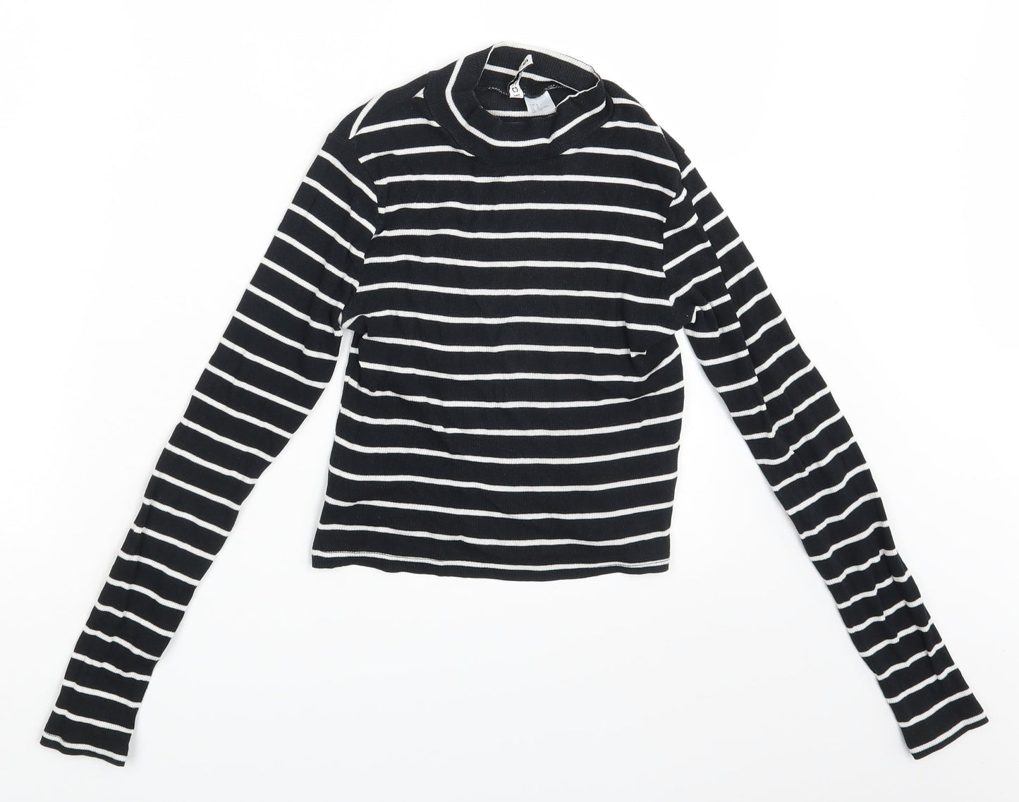 Womens UK Size S Divided Black Pullover Jumper