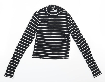 Womens UK Size S Divided Black Pullover Jumper