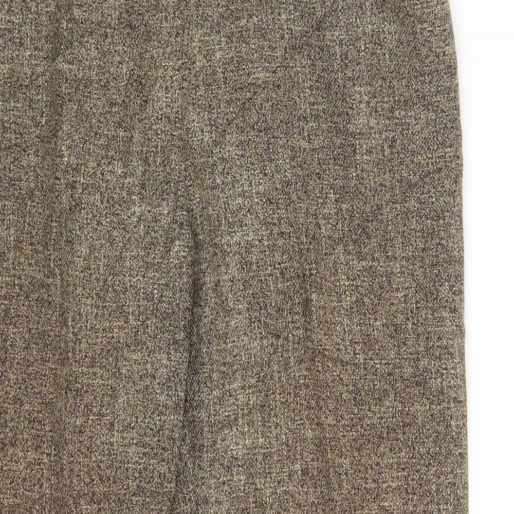 Womens UK Size One Size Dunnes Stores Regular Fit Dress Pants Beige Trousers