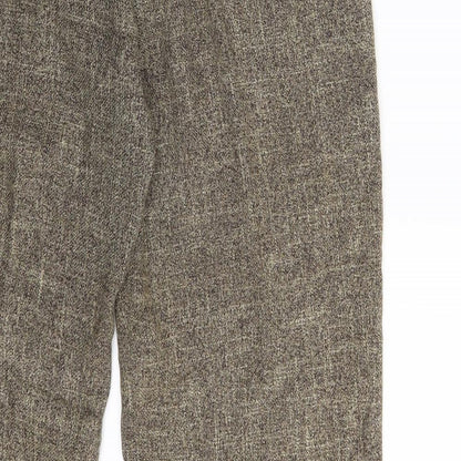 Womens UK Size One Size Dunnes Stores Regular Fit Dress Pants Beige Trousers