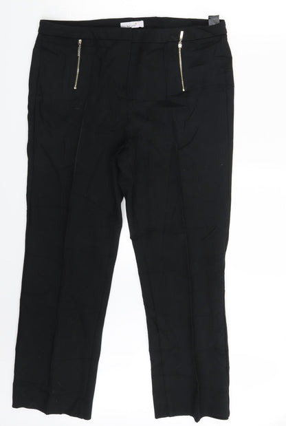 N&S Womens Black   Dress Pants Trousers Size 16 L27 in