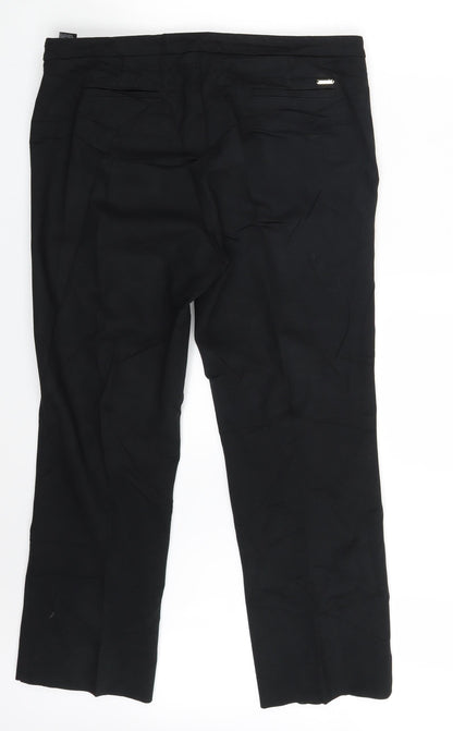 N&S Womens Black   Dress Pants Trousers Size 16 L27 in