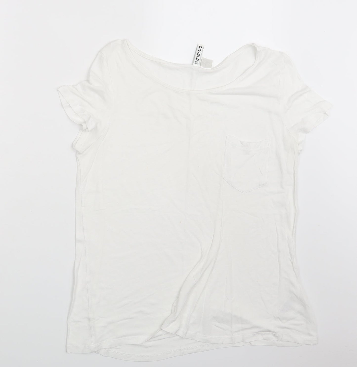 Divided Womens White   Basic T-Shirt Size M