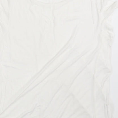 Divided Womens White   Basic T-Shirt Size M