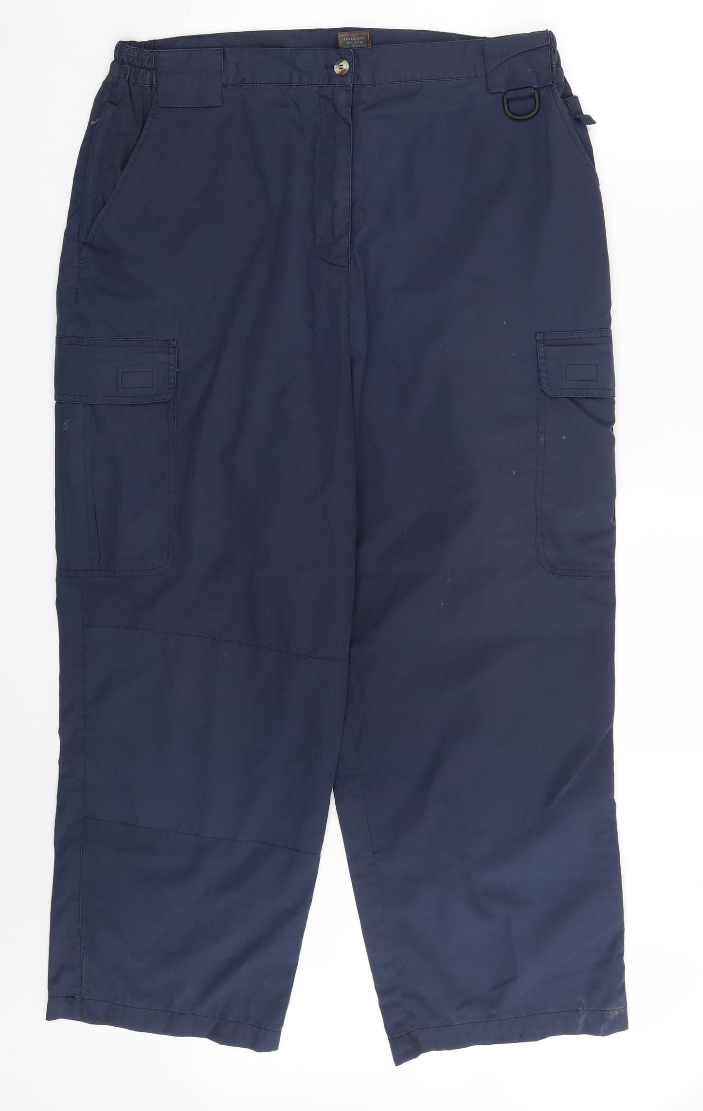 Wynnster Mens Blue   Cargo Trousers One Size L26 in