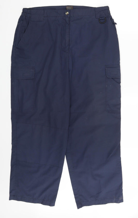 Wynnster Mens Blue   Cargo Trousers One Size L26 in