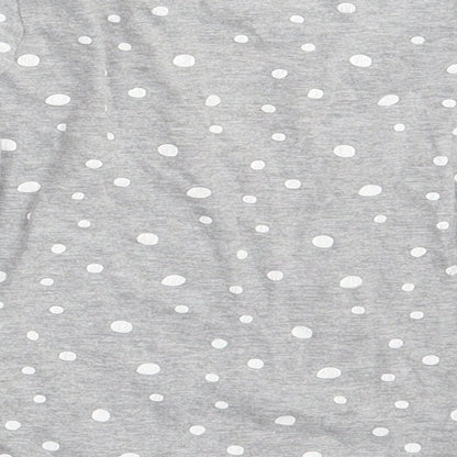 Ka Girls Grey Polka Dot  Basic T-Shirt Size 6-7 Years  - Part Time Unicorn
