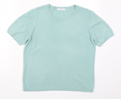 Womens UK Size 14 Marks and Spencer Blue Pullover Jumper
