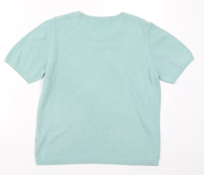Womens UK Size 14 Marks and Spencer Blue Pullover Jumper
