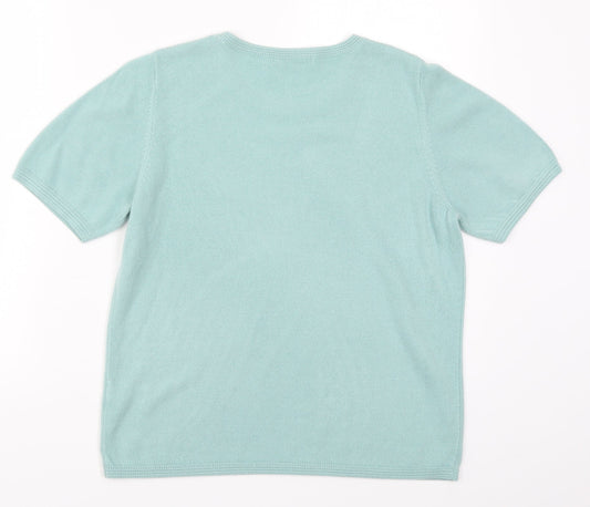 Womens UK Size 14 Marks and Spencer Blue Pullover Jumper