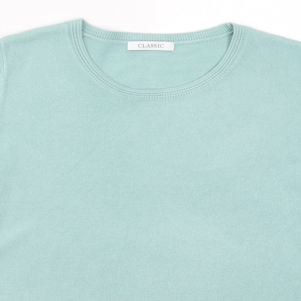 Womens UK Size 14 Marks and Spencer Blue Pullover Jumper
