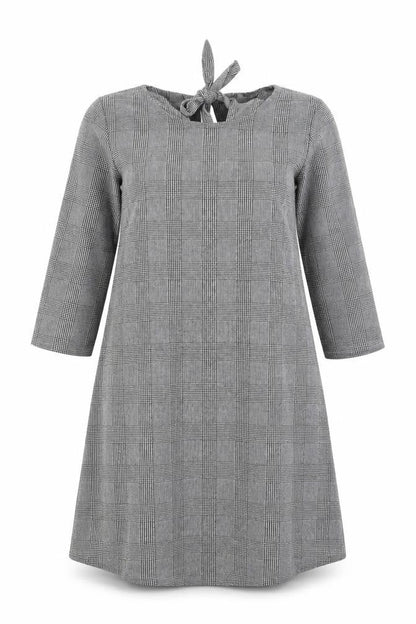 George Womens Grey Check  A-Line  Size 14