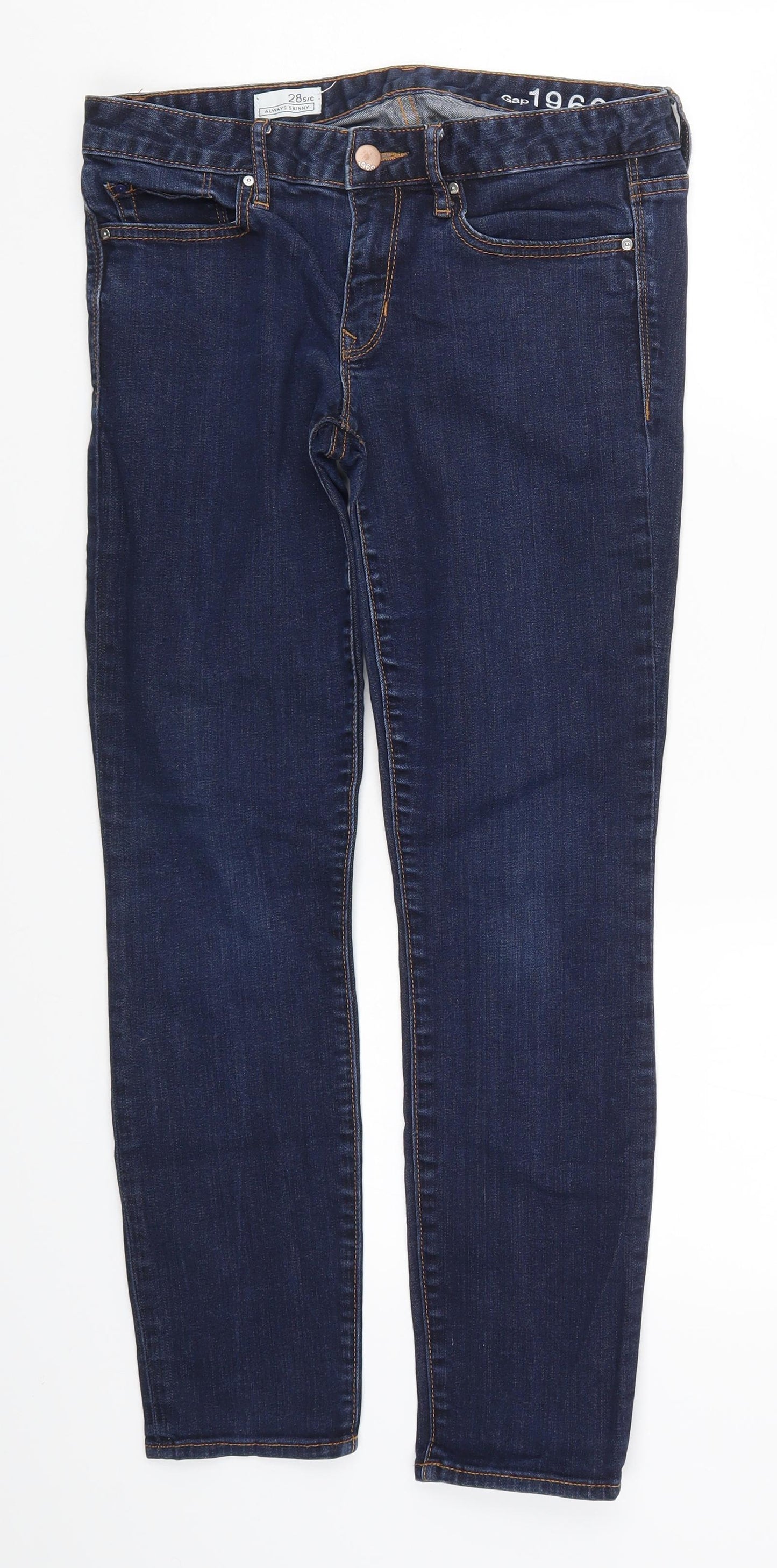 Gap Womens Black  Denim Skinny Jeans Size 28 L27 in