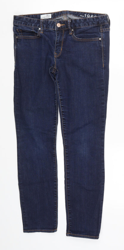 Gap Womens Black  Denim Skinny Jeans Size 28 L27 in