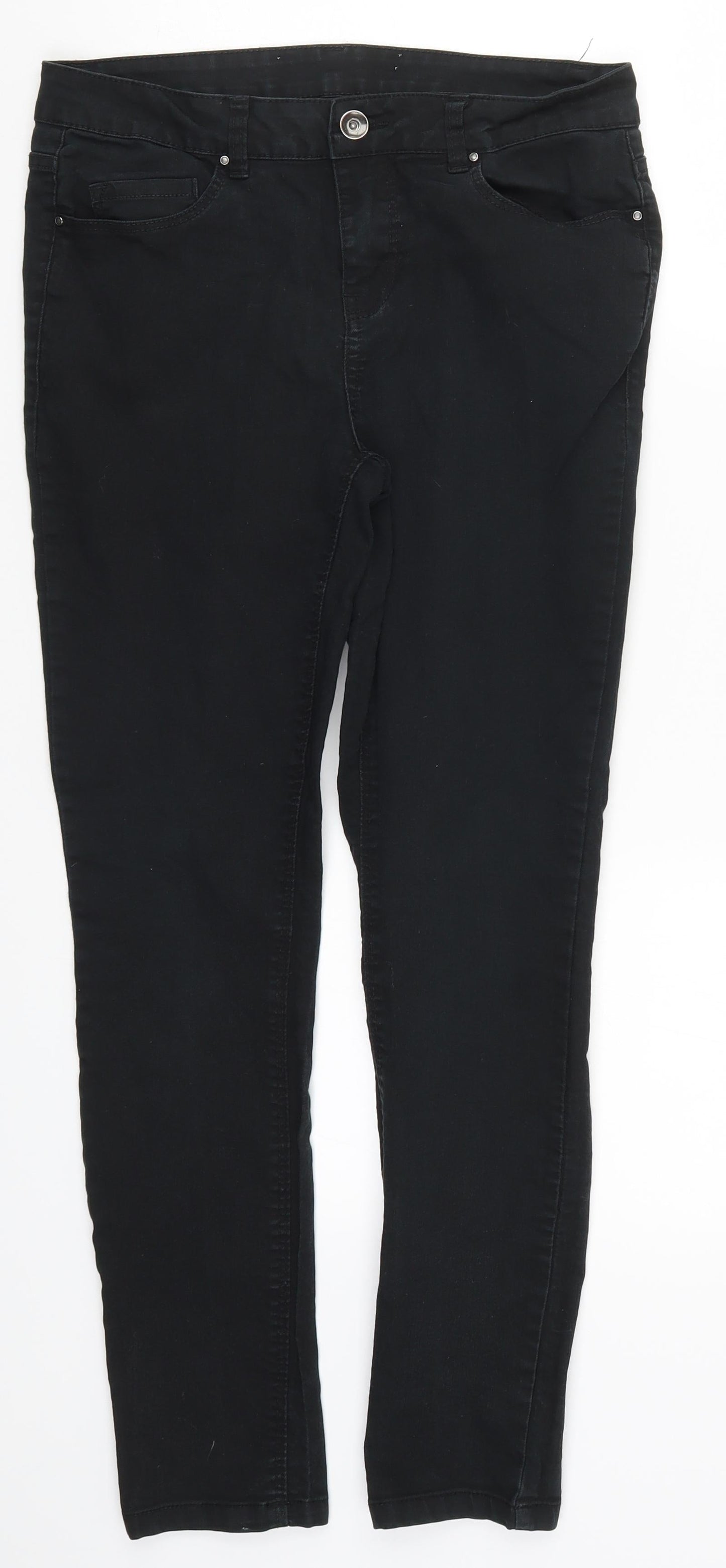 New Look Womens Black  Denim Skinny Jeans Size 10 L27 in