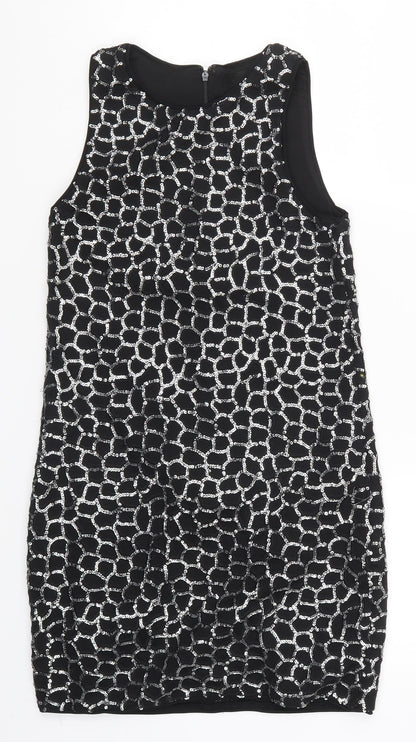 H&M Womens Black Geometric  Mini  Size XS