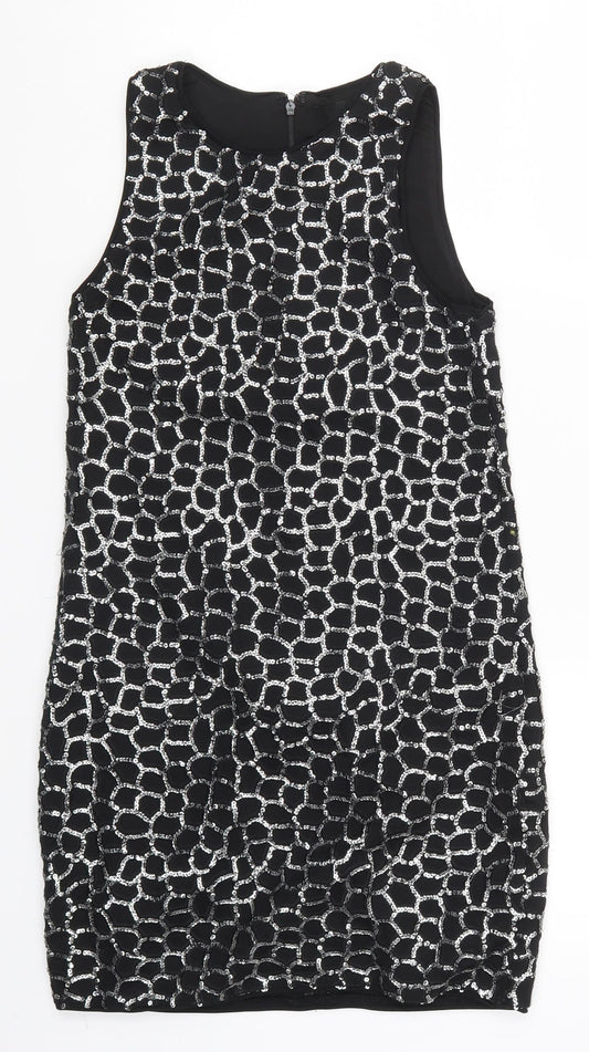 H&M Womens Black Geometric  Mini  Size XS