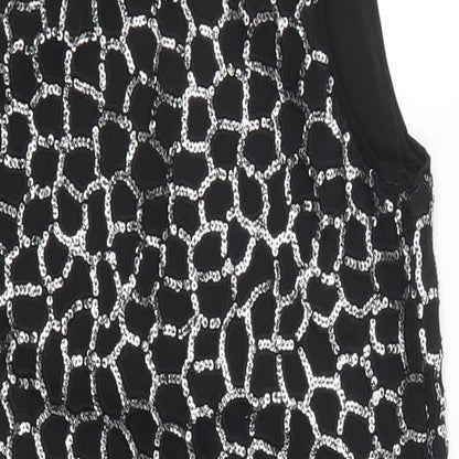 H&M Womens Black Geometric  Mini  Size XS