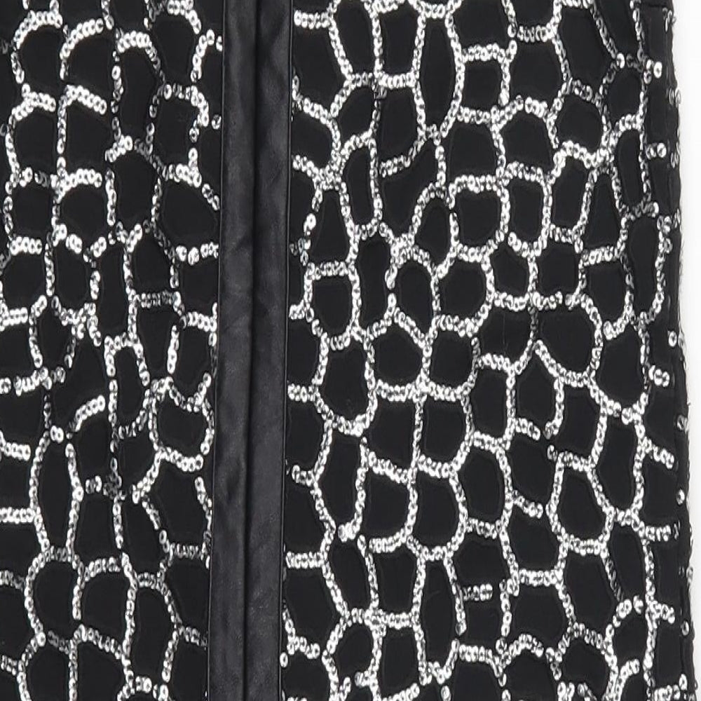 H&M Womens Black Geometric  Mini  Size XS