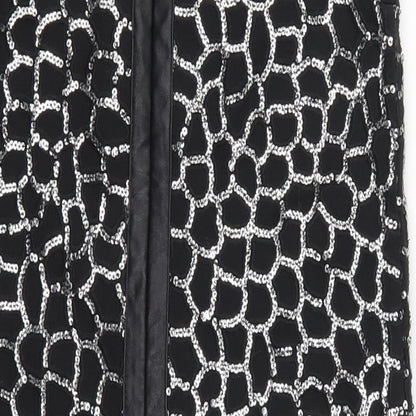 H&M Womens Black Geometric  Mini  Size XS