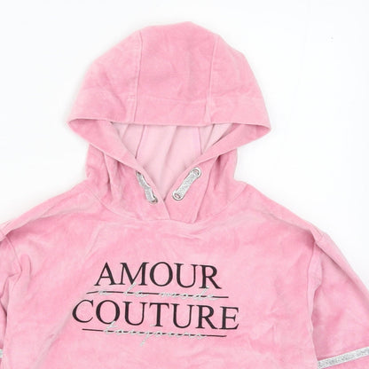 Pep & Co Girls Pink   Pullover Hoodie Size 7-8 Years  - Amour Couture