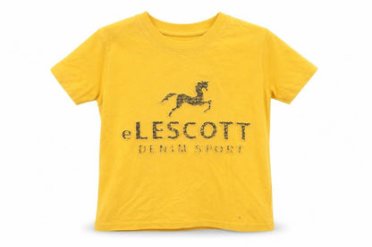 Pir Pir Boys Yellow   Basic T-Shirt Size 7-8 Years  - eLescott Denim Sport