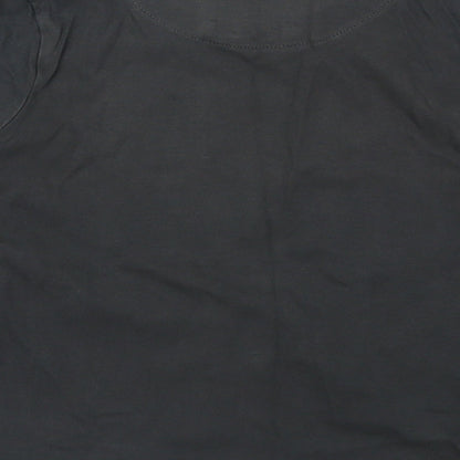 TU Boys Grey Solid   Pyjama Top Size 6-7 Years  - Need More Sleep