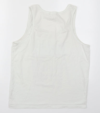 River Islan Mens White    T-Shirt Size L  - Venice Beach