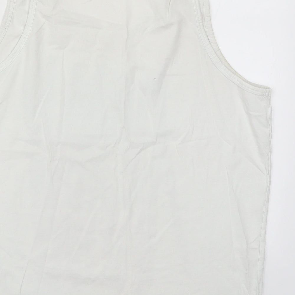 River Islan Mens White    T-Shirt Size L  - Venice Beach