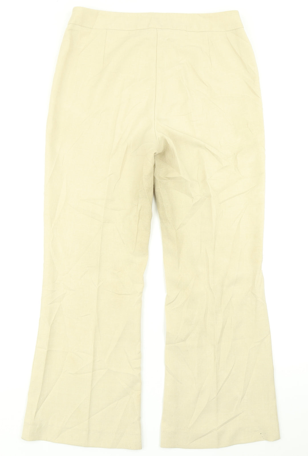 Womens UK Size 12 Marks & Spencer Regular Fit Dress Pants Beige Trousers