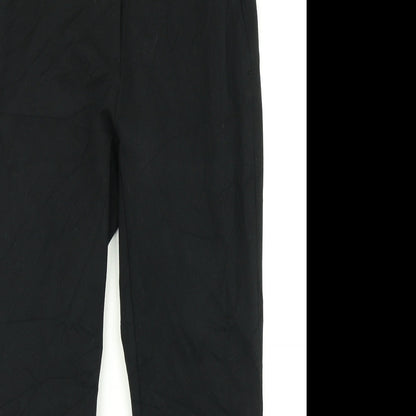 M&S Collection Mens Black   Dress Pants Trousers Size 16 L23 in