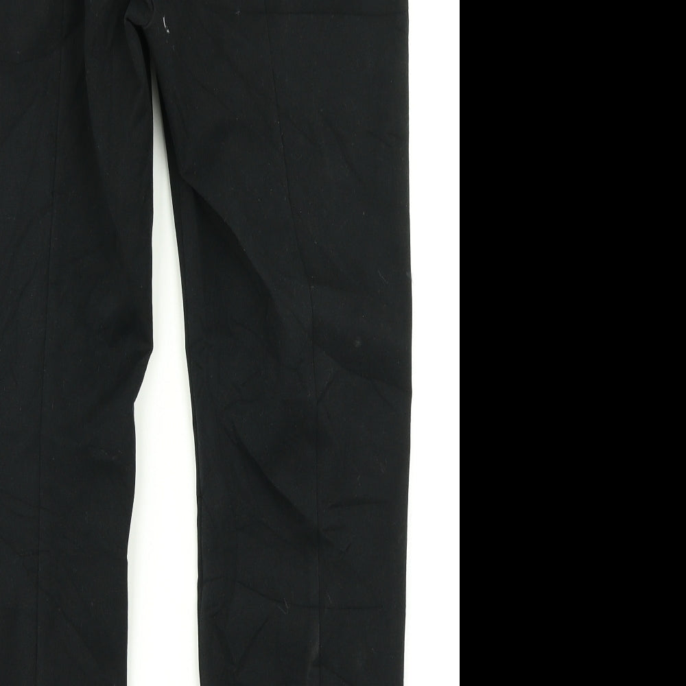M&S Collection Mens Black   Dress Pants Trousers Size 16 L23 in