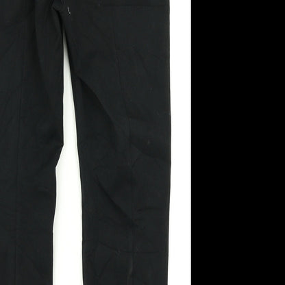 M&S Collection Mens Black   Dress Pants Trousers Size 16 L23 in