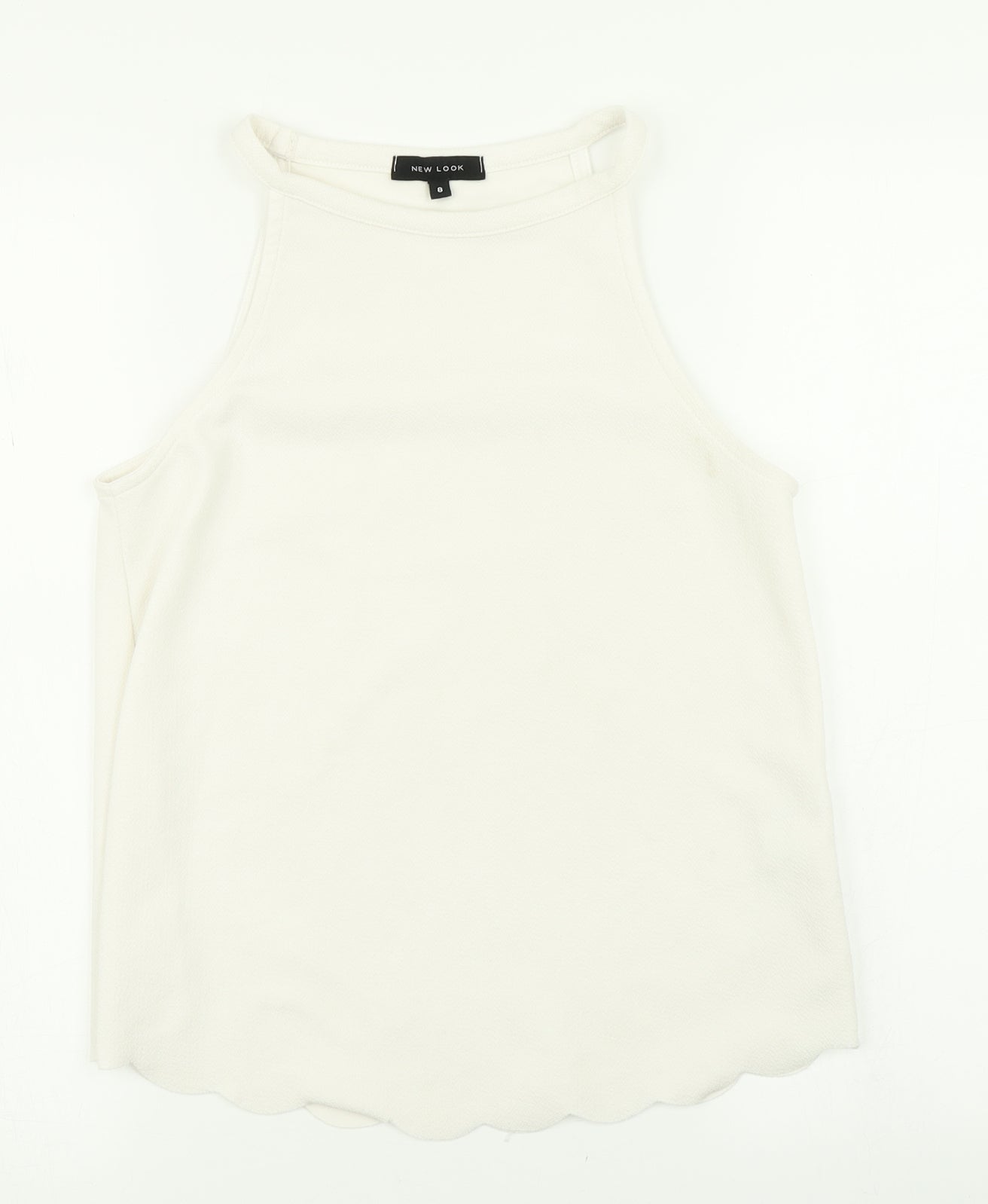 Womens UK Size 8 New Look White Camisole Blouse