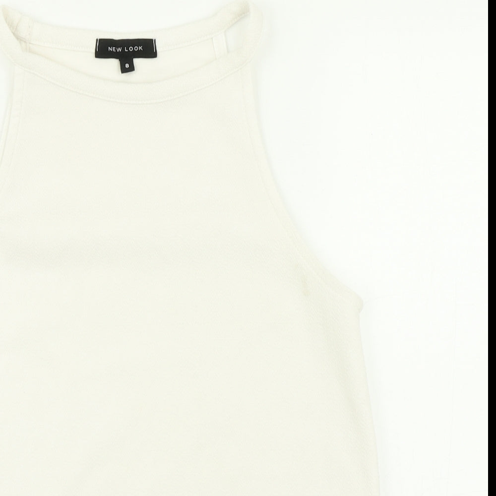 Womens UK Size 8 New Look White Camisole Blouse