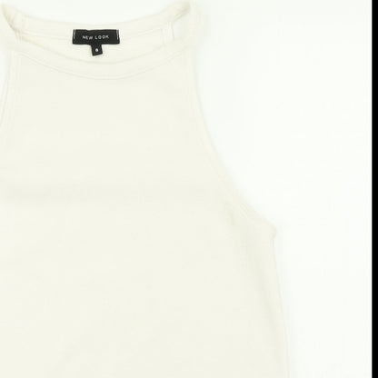 Womens UK Size 8 New Look White Camisole Blouse