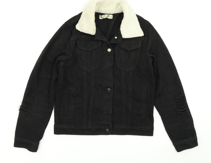 Womens UK Size 8 Boohoo Black Jacket