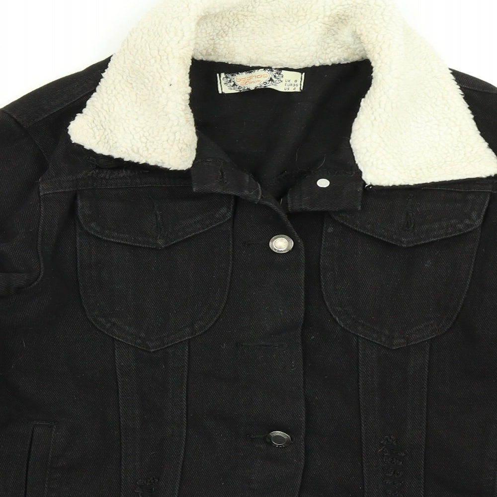 Womens UK Size 8 Boohoo Black Jacket