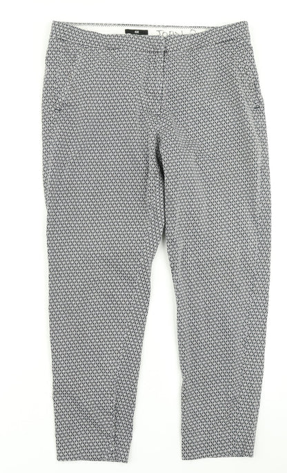 Womens UK Size 14 H&M Regular Fit  Black Trousers