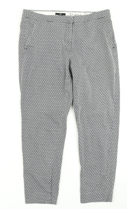Womens UK Size 14 H&M Regular Fit  Black Trousers