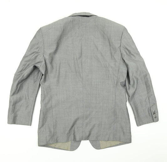 Licona Mens Grey Striped  Jacket Blazer Size 40