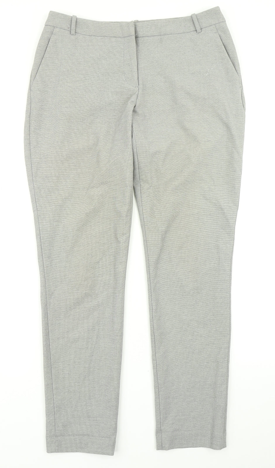 Womens UK Size 10 H&M Regular Fit  Grey Trousers