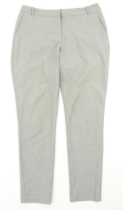 Womens UK Size 10 H&M Regular Fit  Grey Trousers